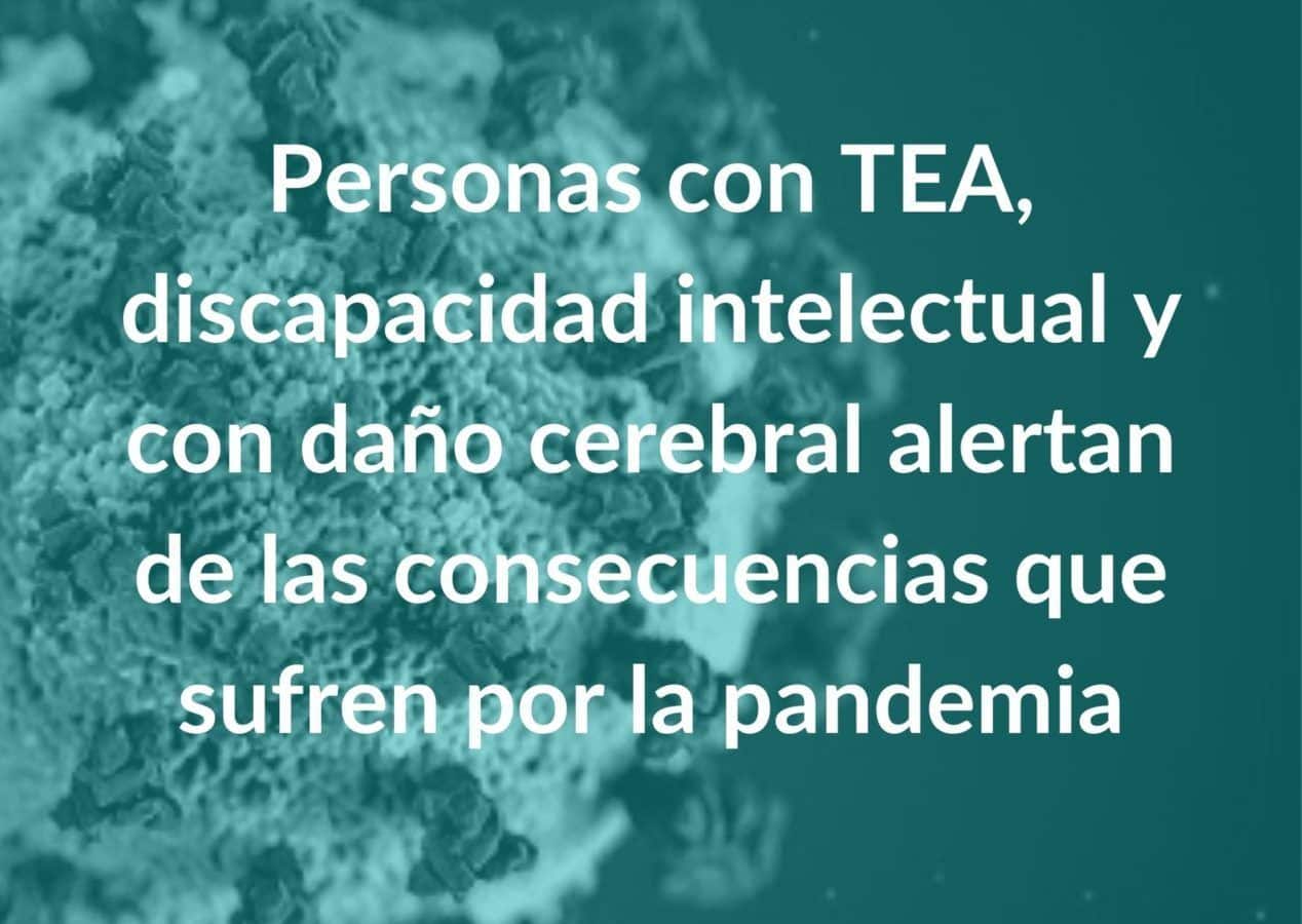 Personas con TEA discapacidad intelectual y con dano cerebral alertan de las consecuencias que sufren por la pandemia