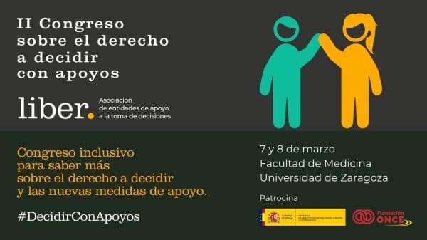 Cabecera del Congreso sobre el derecho a decidir con apoyos
