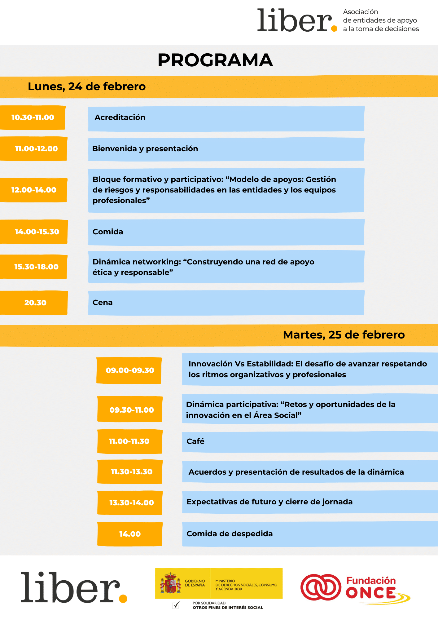la Asociación Liber organiza un Encuentro del Área Social