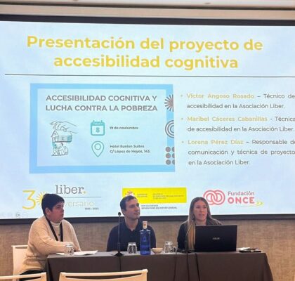 Liber presenta los resultados de un año de trabajo para impulsar la accesibilidad cognitiva y el ejercicio de derechos Liber presenta los resultados de un año de trabajo para impulsar la accesibilidad cognitiva y el ejercicio de derechos