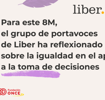 El mensaje del grupo de portavoces de Liber en el 8M El mensaje del grupo de portavoces de Liber en el 8M