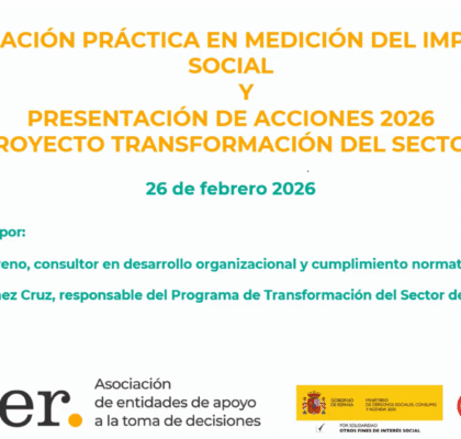 Éxito de asistencia y satisfacción en la jornada formativa de medición del impacto social Éxito de asistencia y satisfacción en la jornada formativa de medición del impacto social