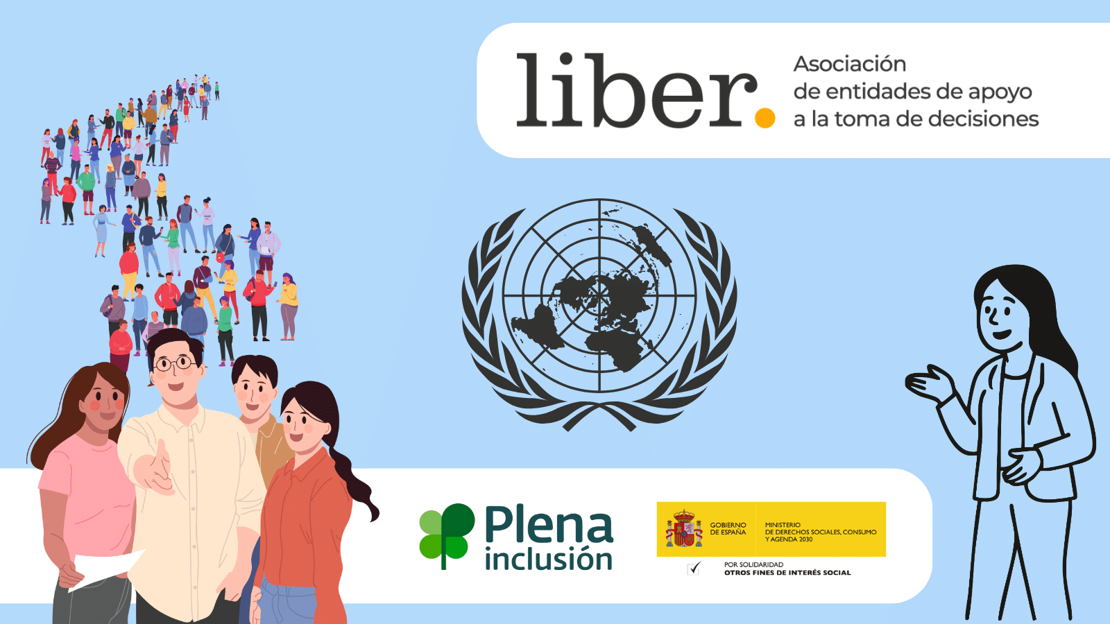 Portavoces de Liber dan ideas a la relatora de Naciones Unidas sobre el respeto a los derechos de las personas con discapacidad