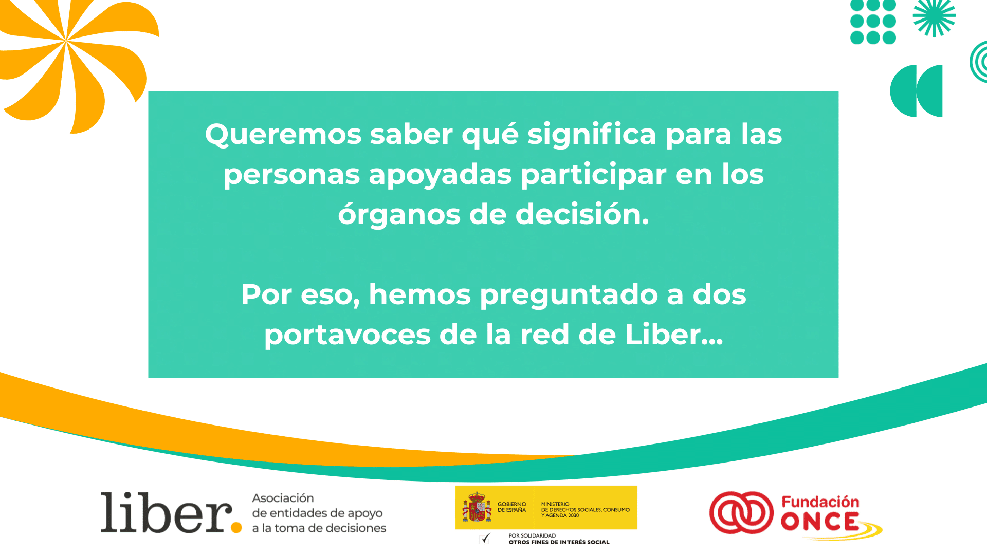 ¿Qué opinan las portavoces de Liber sobre participar en los órganos de decisión?